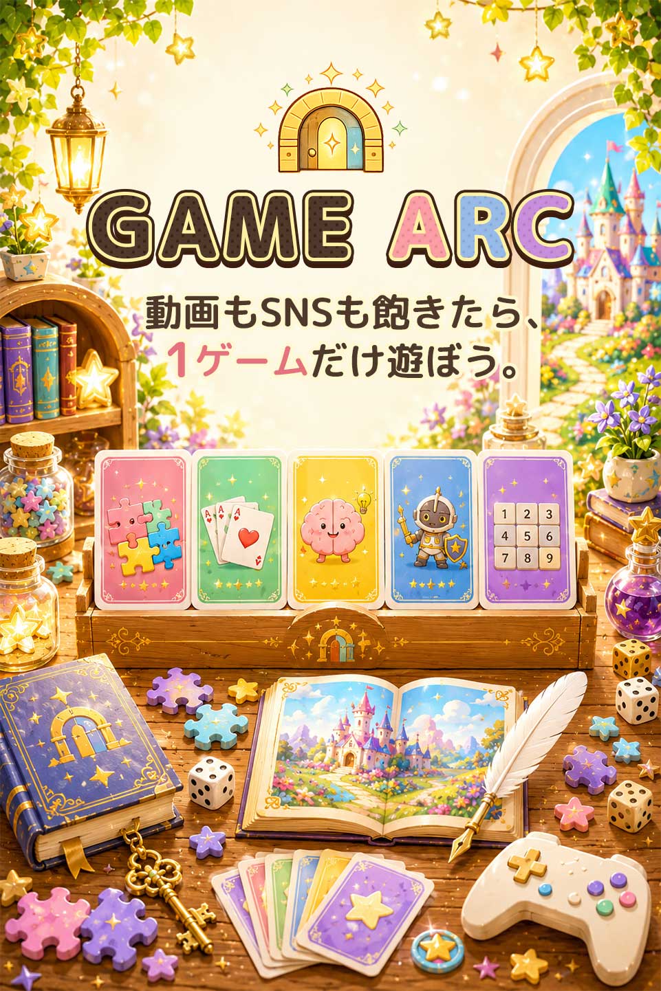 GAME ARC｜動画もSNSも飽きたら、1ゲームだけ遊ぼう。